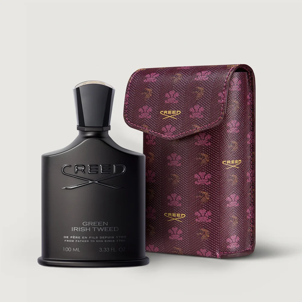 Green Irish Tweed with Leather Sleeve Image 1