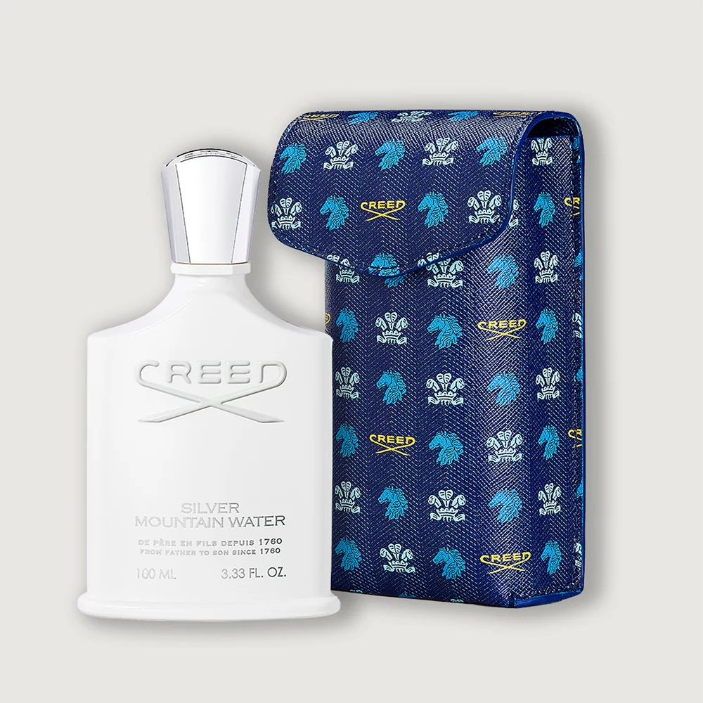 Silver Mountain Water 100ml With Leather Sleeve Image 1