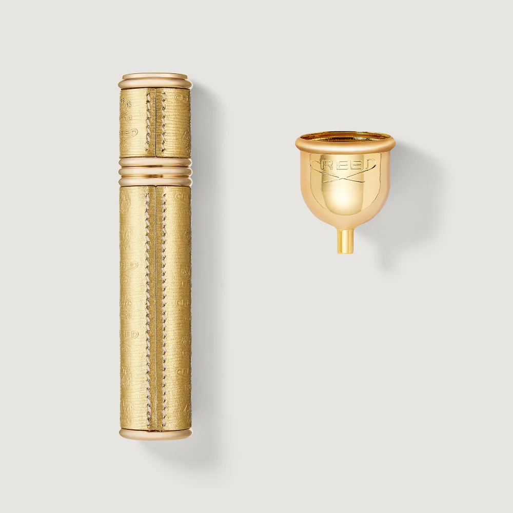 Refillable Travel Perfume Atomiser 10ml - Gold/Gold Image 1
