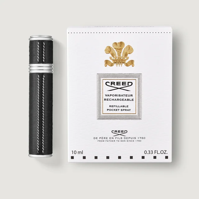 Refillable Travel Perfume Atomiser 10ml -Black/Silver