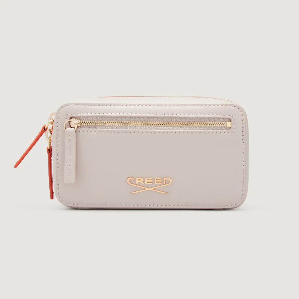 Small Leather Wash Bag - Fawn Image 1